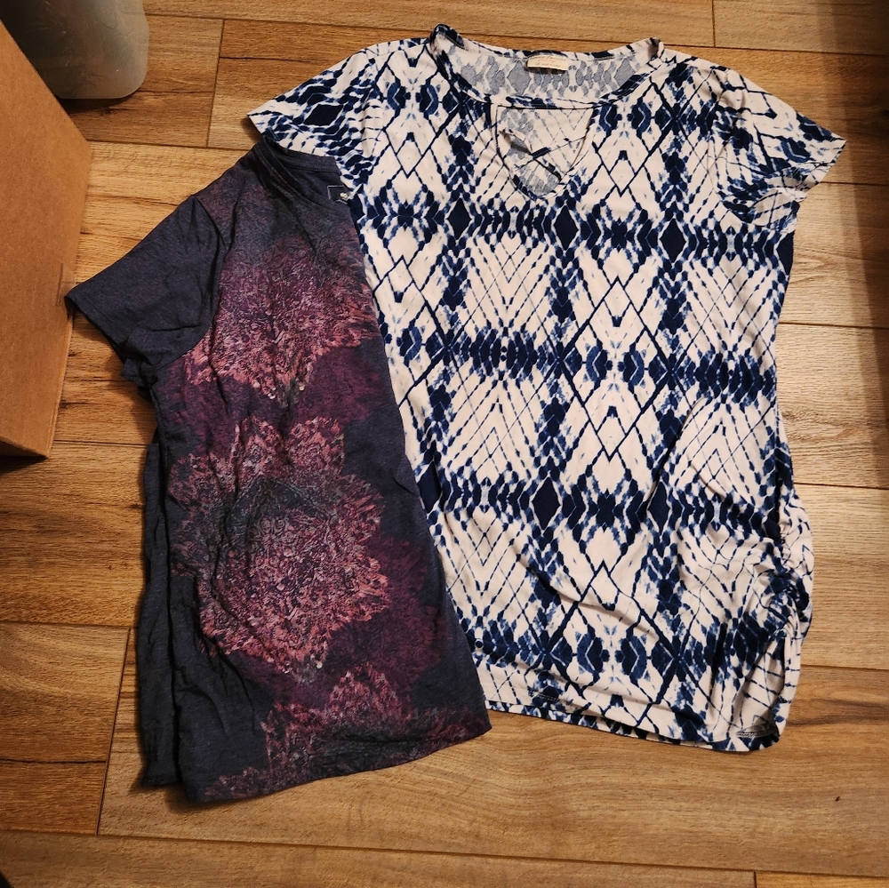 2 short sleeve shirts size 2X